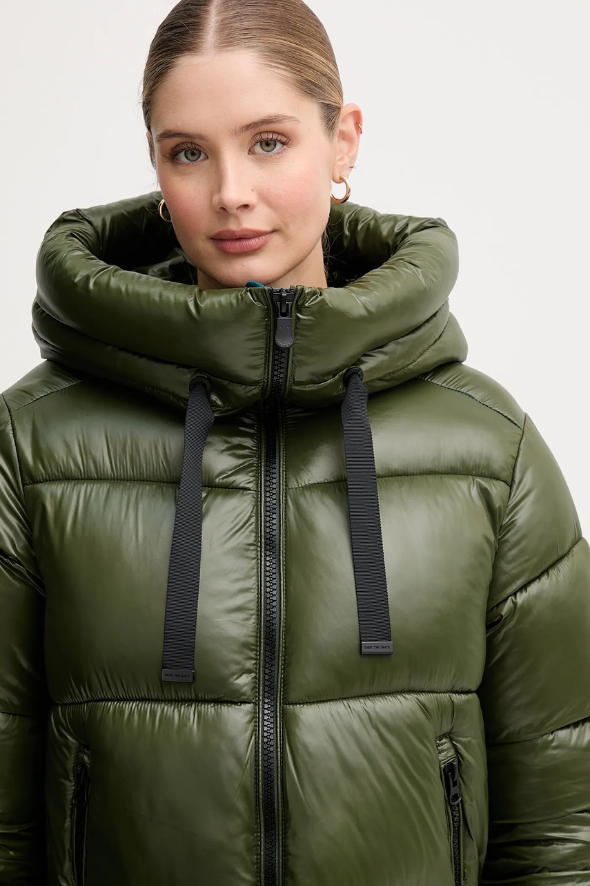 Μπουφάν Save The Duck ISABEL χρώμα: πράσινο, D45510W.LOVE21 φωτογραφία