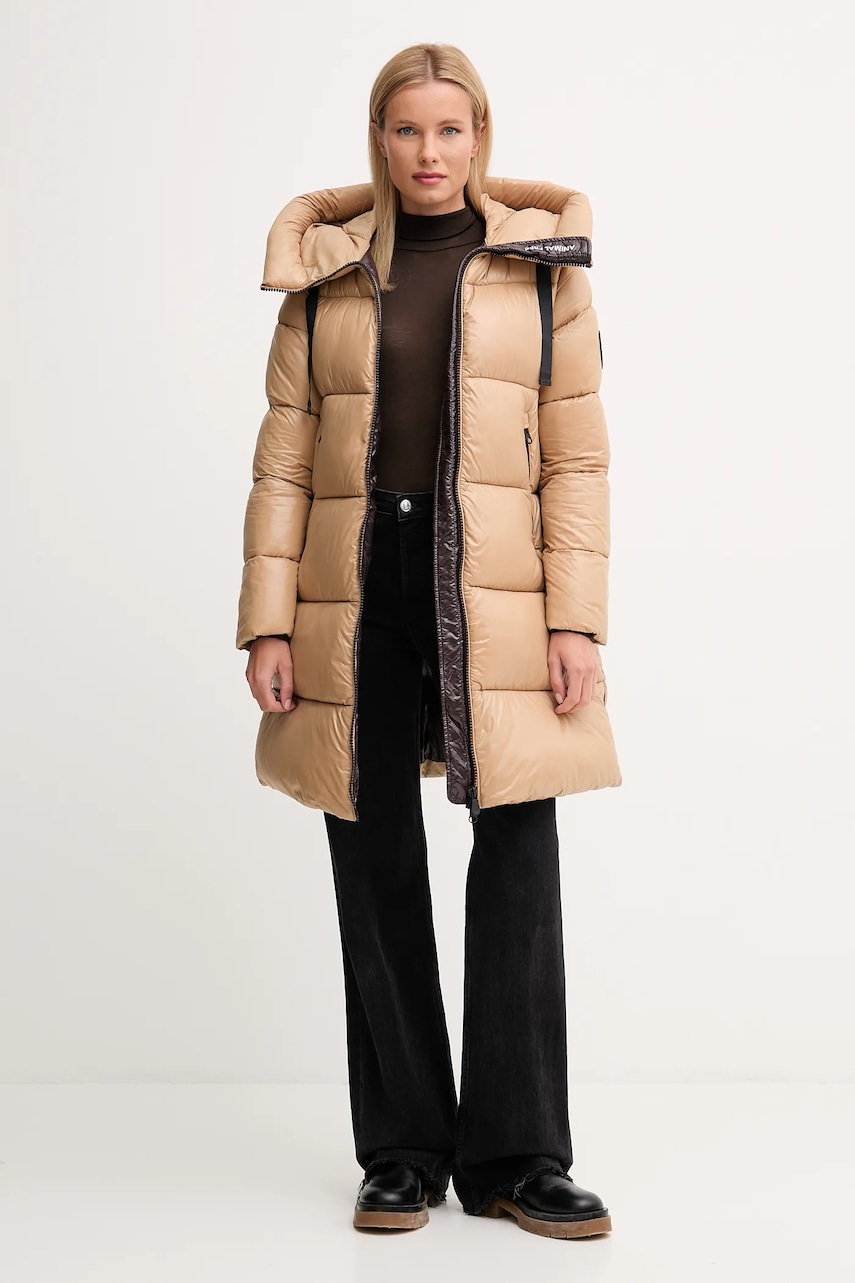 Куртка Save The Duck ISABEL цвет бежевый демисезонная D45510W.LOVE21 Куртка Save The Duck ISABEL цвет бежевый демисезонная D45510W.LOVE21