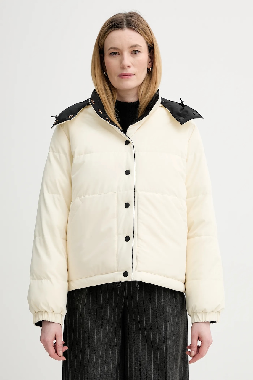 A.P.C. geacă cu două fețe Doudoune Sophie culoarea negru, de iarnă, PSALJ.F30200