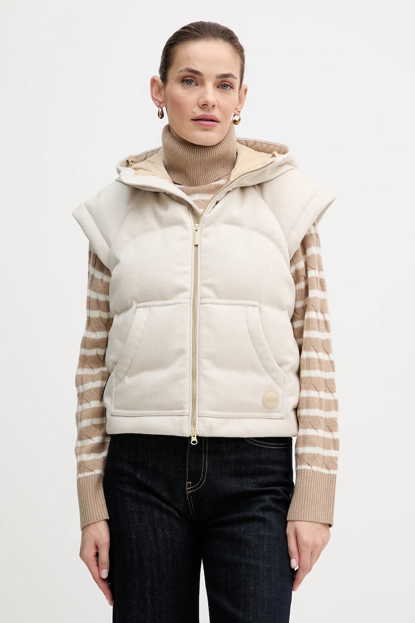 Colmar vestă de puf culoarea bej, de iarnă, 2299.7ZN