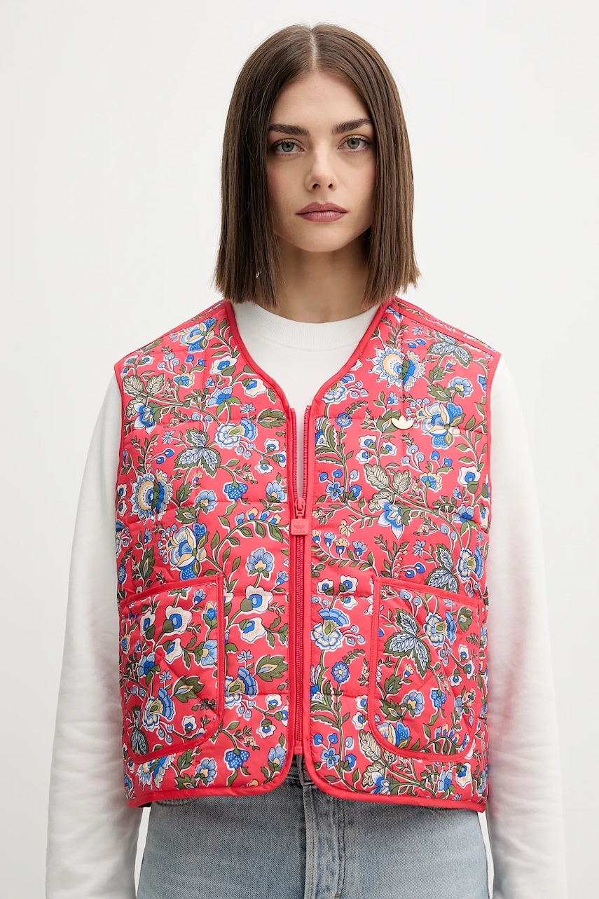 adidas Originals vestă Liberty culoarea roz, de tranzitie, JW5197