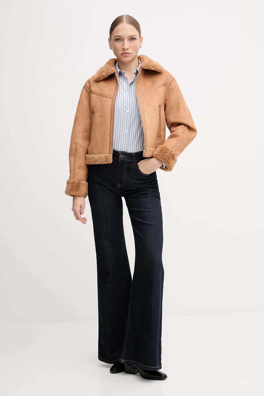 Куртка Gaudi цвет коричневый зимняя 521BD39002