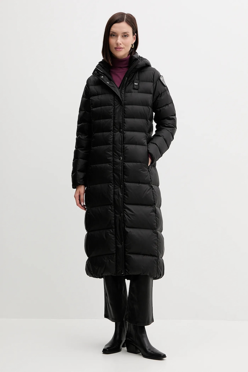 Blauer geacă de puf ANITA culoarea negru, de tranziție, BLDK03101
