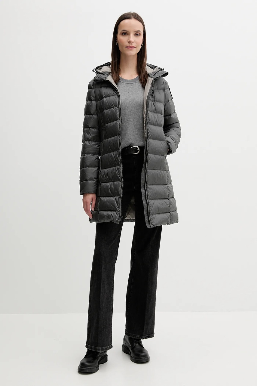 Пуховая куртка Blauer AGNES цвет серый зимняя BLDK03102