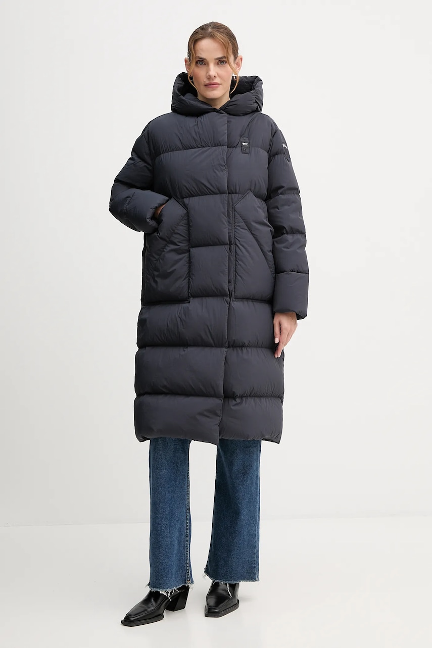 Blauer geacă de puf RUTH culoarea bleumarin, BLDK03168