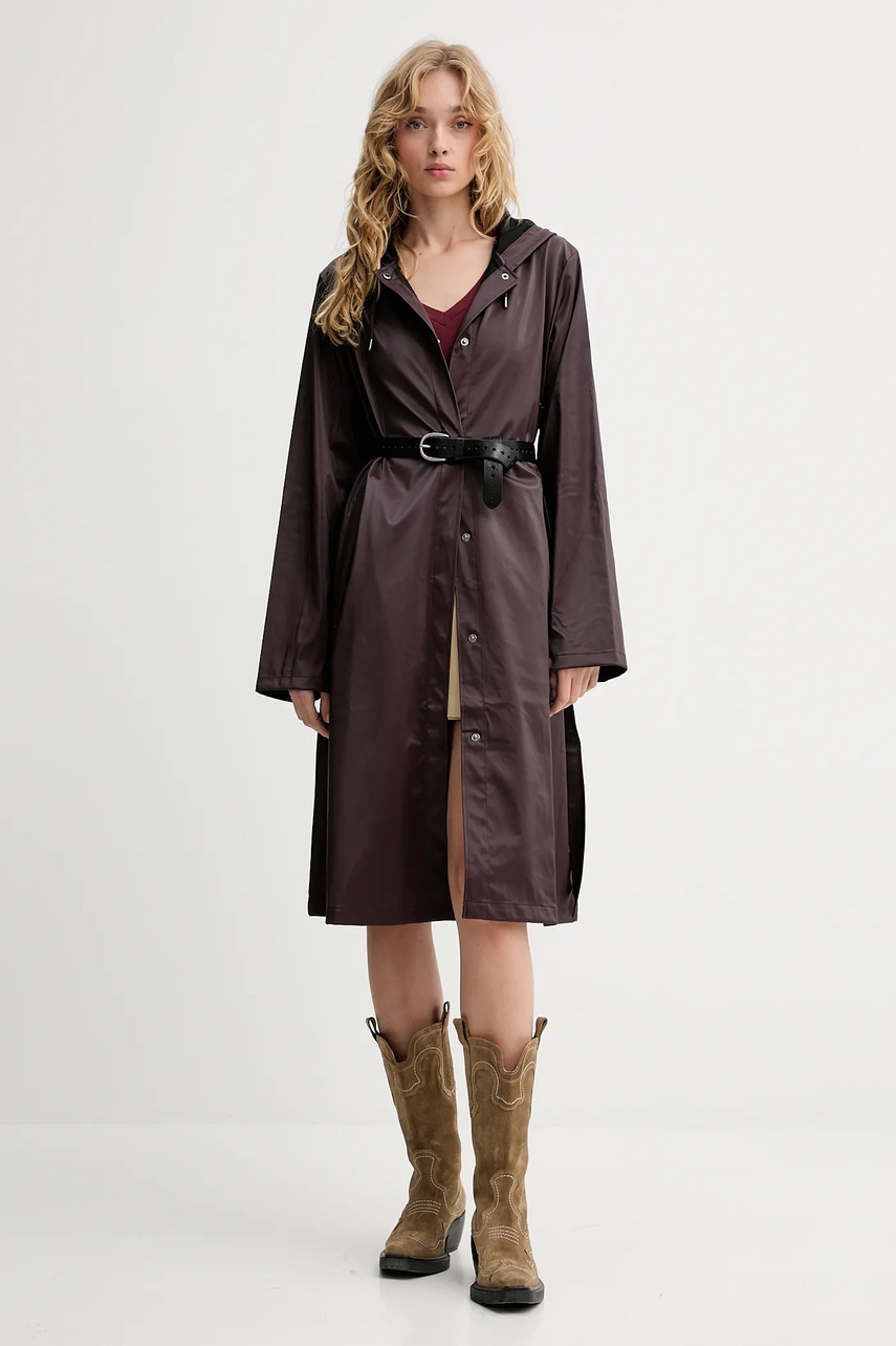 Куртка Rains 12040 A-Line Longer W Jacket цвет фиолетовый демисезонная 12040 Куртка Rains 12040 A-Line Longer W Jacket цвет фиолетовый демисезонная 12040