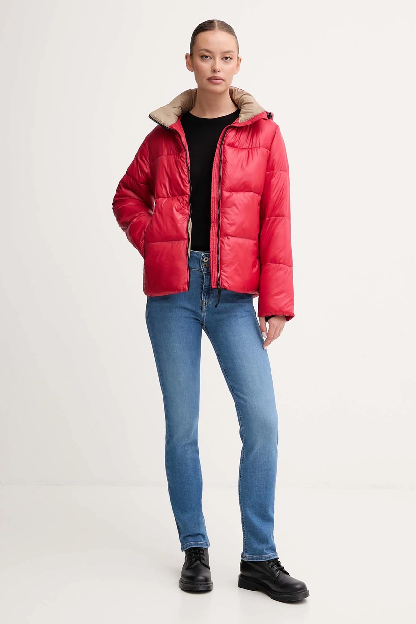 Куртка Pepe Jeans цвет красный зимняя PL4024339