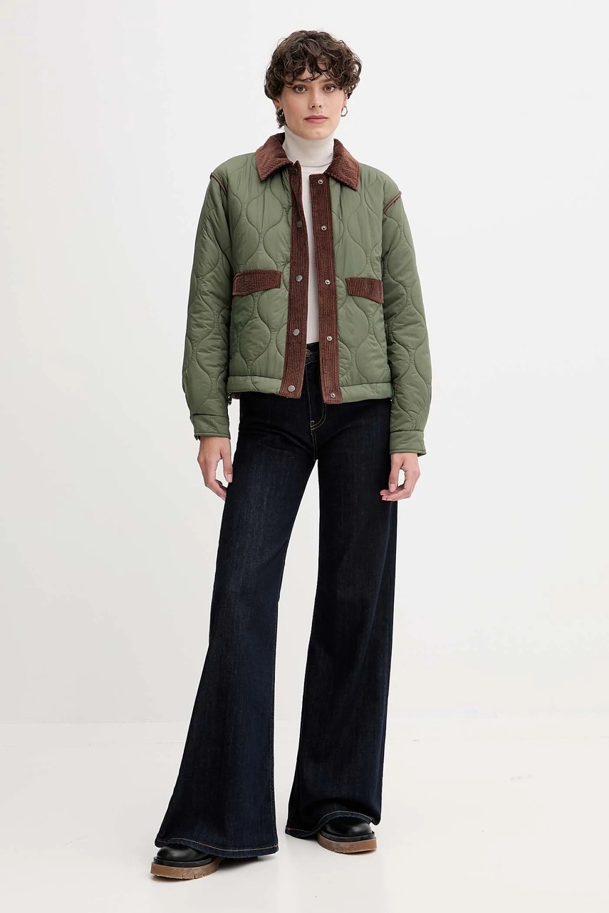 Куртка Pepe Jeans цвет зелёный демисезонная PL4024342