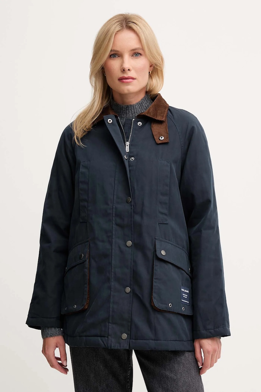 Pepe Jeans geacă culoarea bleumarin, de tranziție, PL4024352