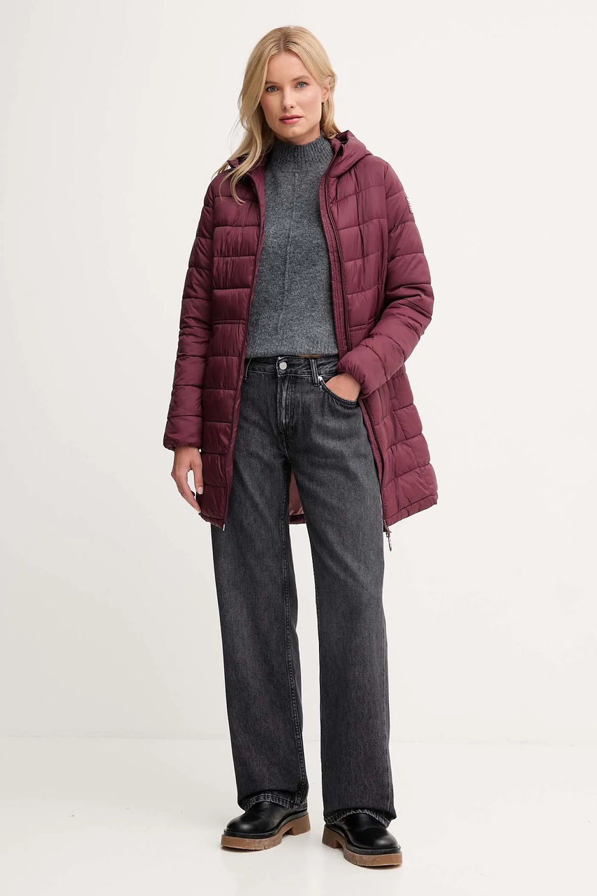 Куртка Pepe Jeans цвет бордовый демисезонная PL4024372