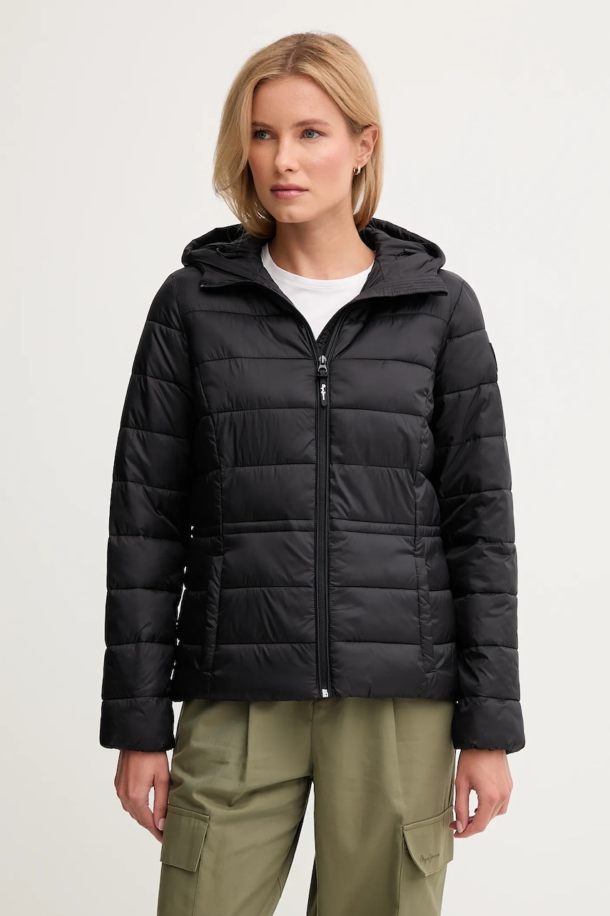 Pepe Jeans geacă culoarea negru, de tranziție, PL4024378