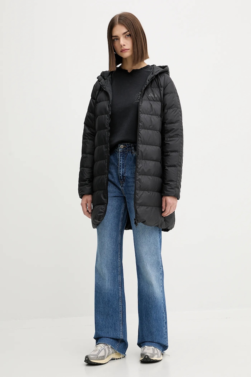 Пуховая куртка adidas Essentials цвет чёрный зимняя JM4086 Пуховая куртка adidas Essentials цвет чёрный зимняя JM4086