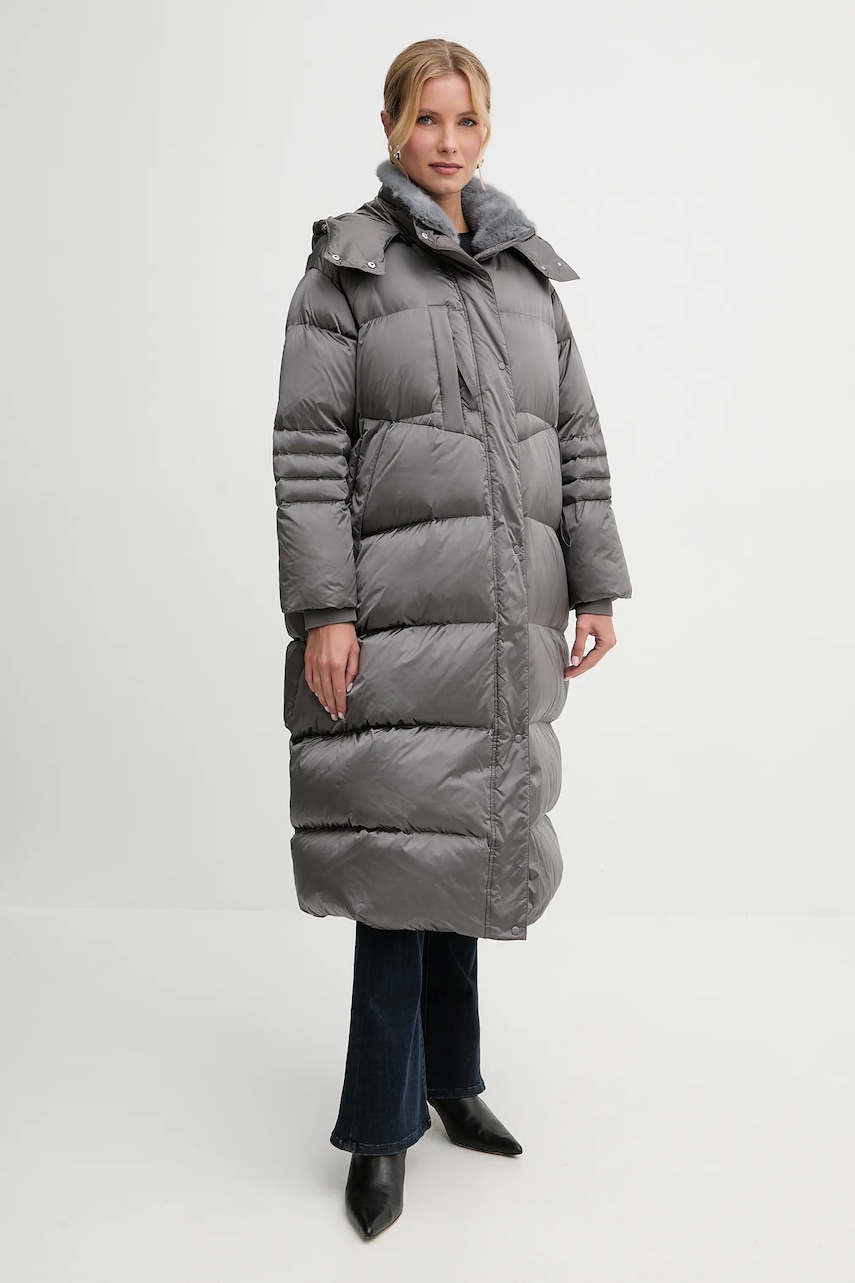 MAX&Co. geacă de puf culoarea gri, de iarnă, 2526496034200
