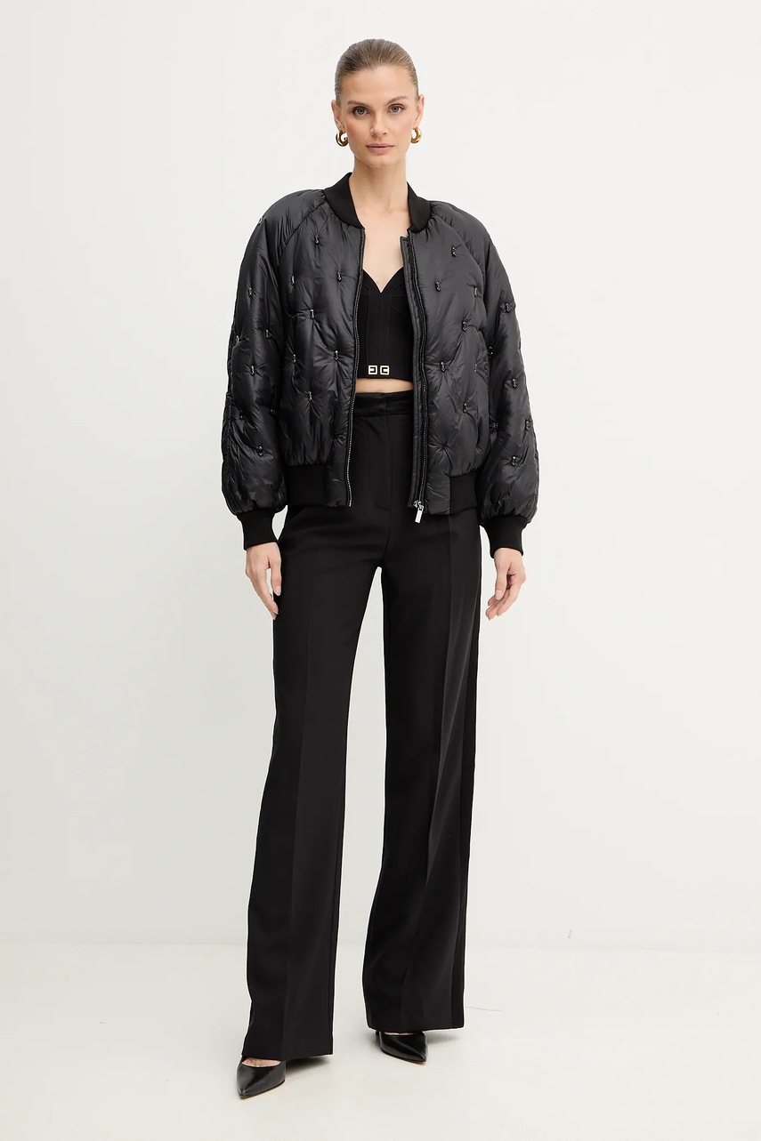 Куртка-бомбер Luisa Spagnoli цвет чёрный зимняя 542326