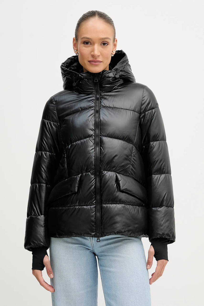 Geox geacă SERILDA culoarea negru, de iarna, W5628F T3121