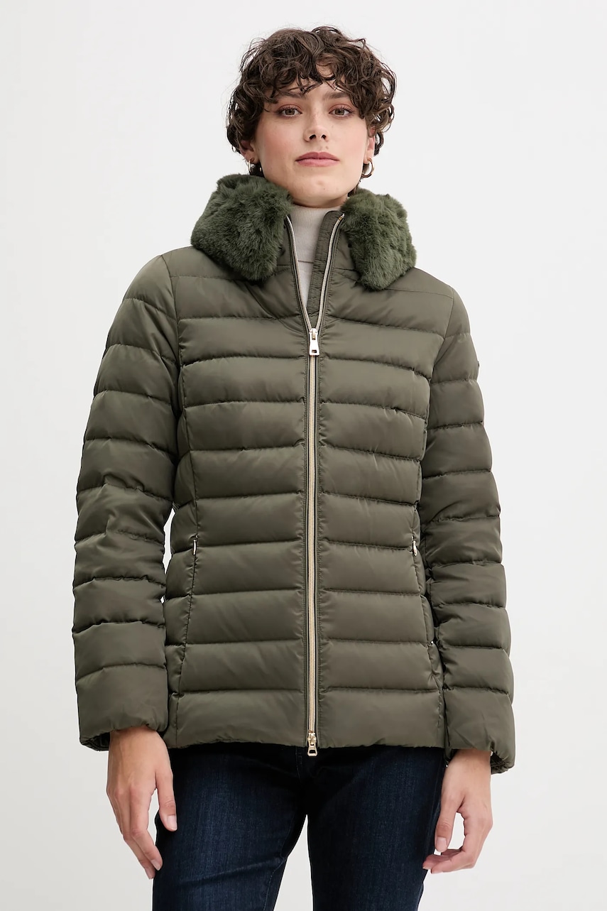 Geox geacă de puf BETTANIE culoarea verde, de iarnă, W5626T T3122