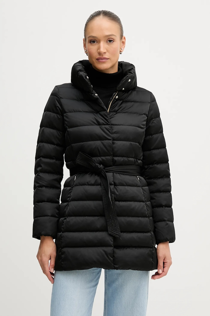 Geox geacă de puf BETTANIE culoarea negru, de tranzitie, W5626N T3122