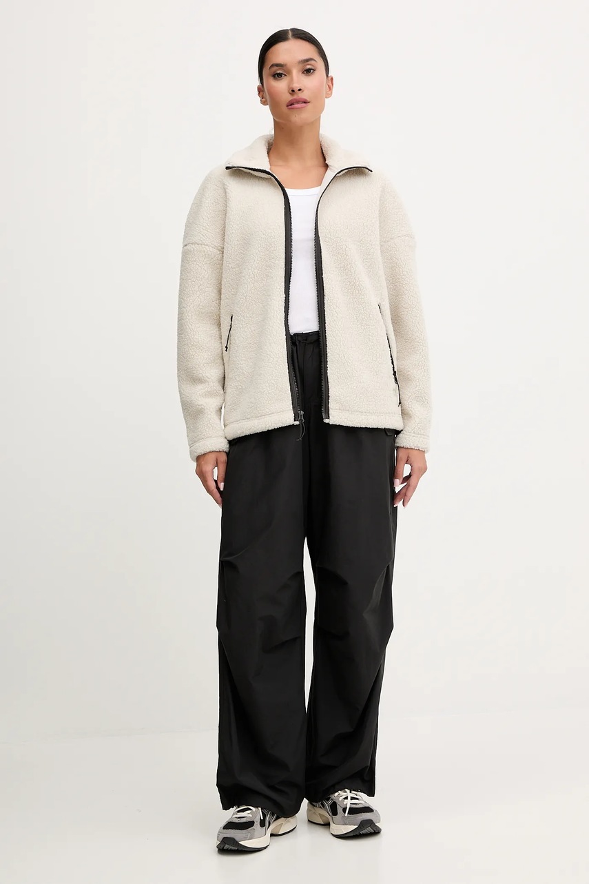 Флисовая кофта Jack Wolfskin STONE LITE цвет бежевый однотонная A65072