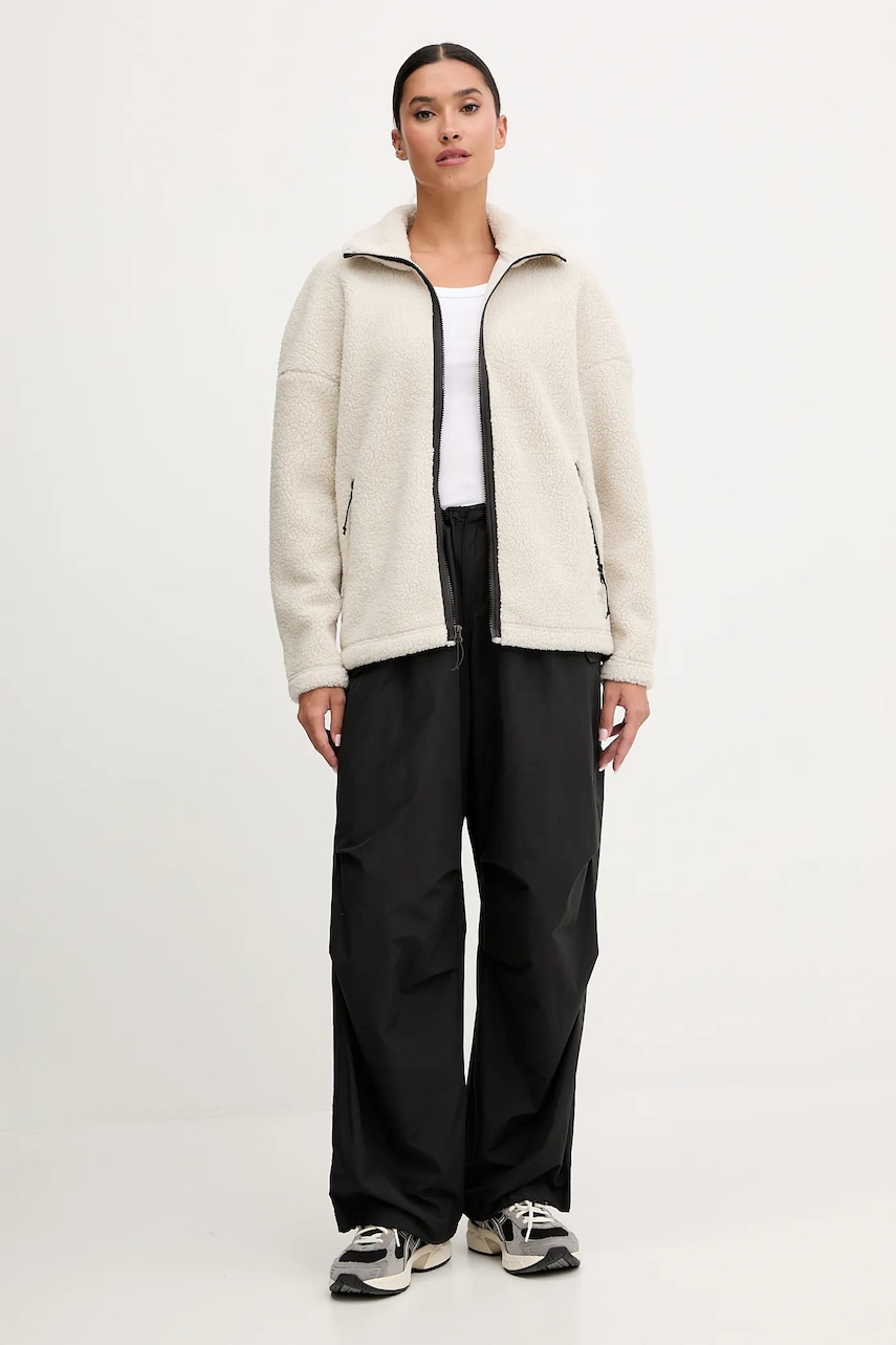 Флисовая кофта Jack Wolfskin STONE LITE цвет бежевый однотонная A65072 Флисовая кофта Jack Wolfskin STONE LITE цвет бежевый однотонная A65072