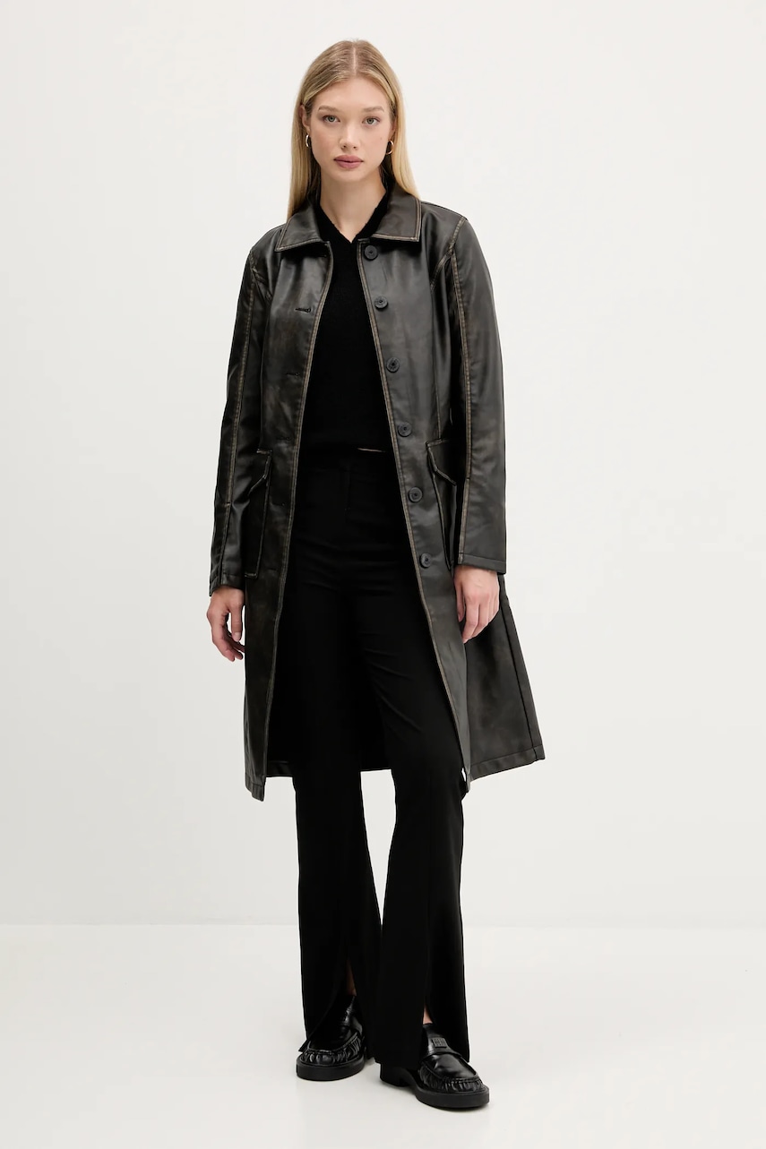 Desigual palton LILLY culoarea maro, 25WWEW33