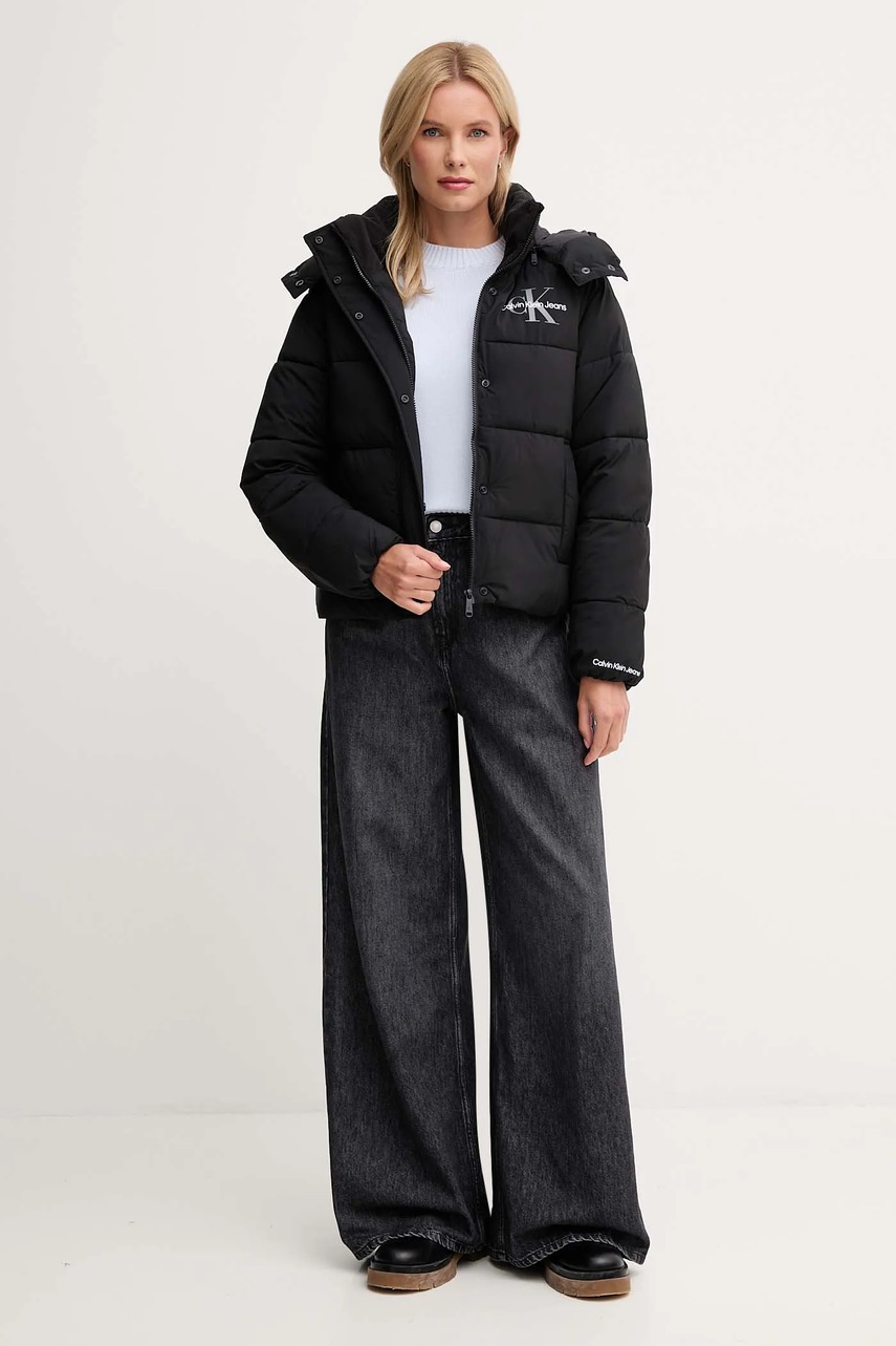 Куртка Calvin Klein Jeans цвет чёрный демисезонная LV047D514G