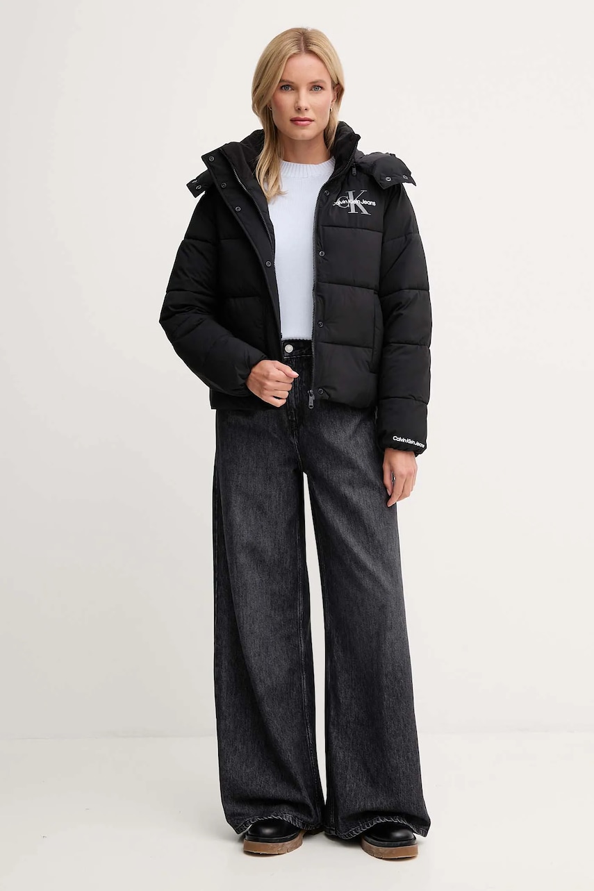 Куртка Calvin Klein Jeans цвет чёрный демисезонная LV047D514G Куртка Calvin Klein Jeans цвет чёрный демисезонная LV047D514G