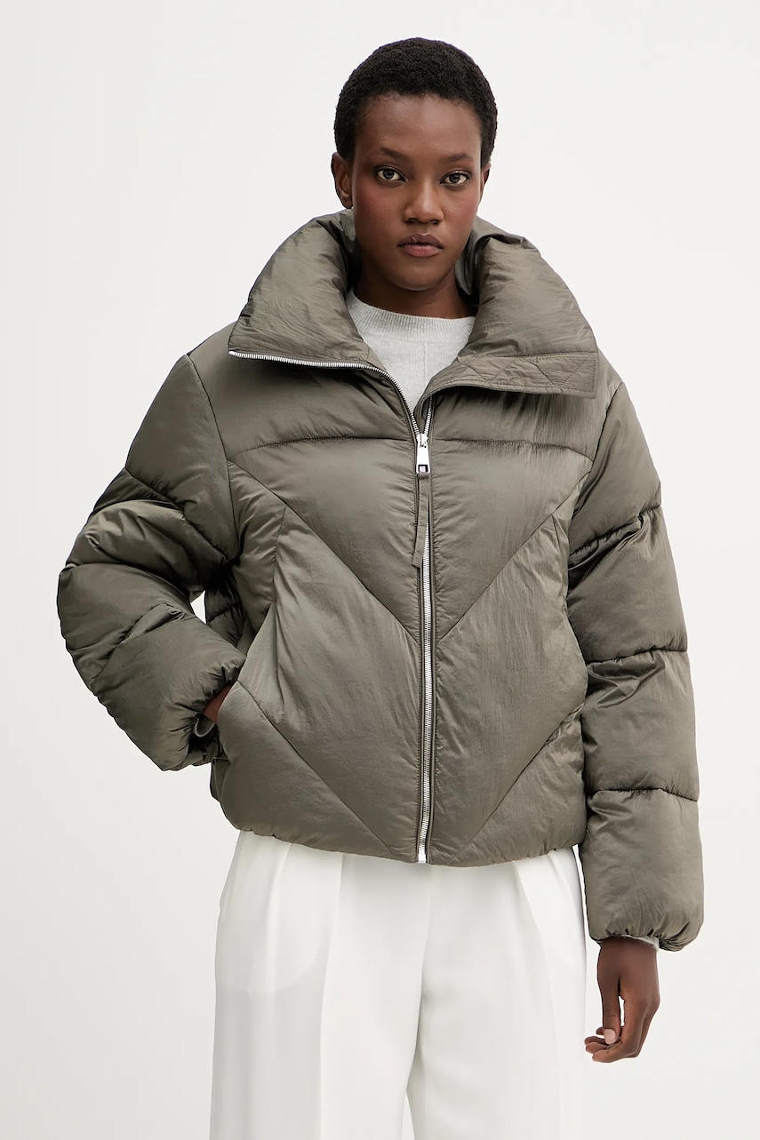 BOSS Orange geacă culoarea verde, de iarnă, 50548035