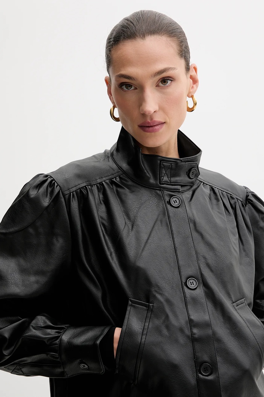 Μπουφάν Bardot χρώμα: μαύρο, 60034JB φωτογραφία