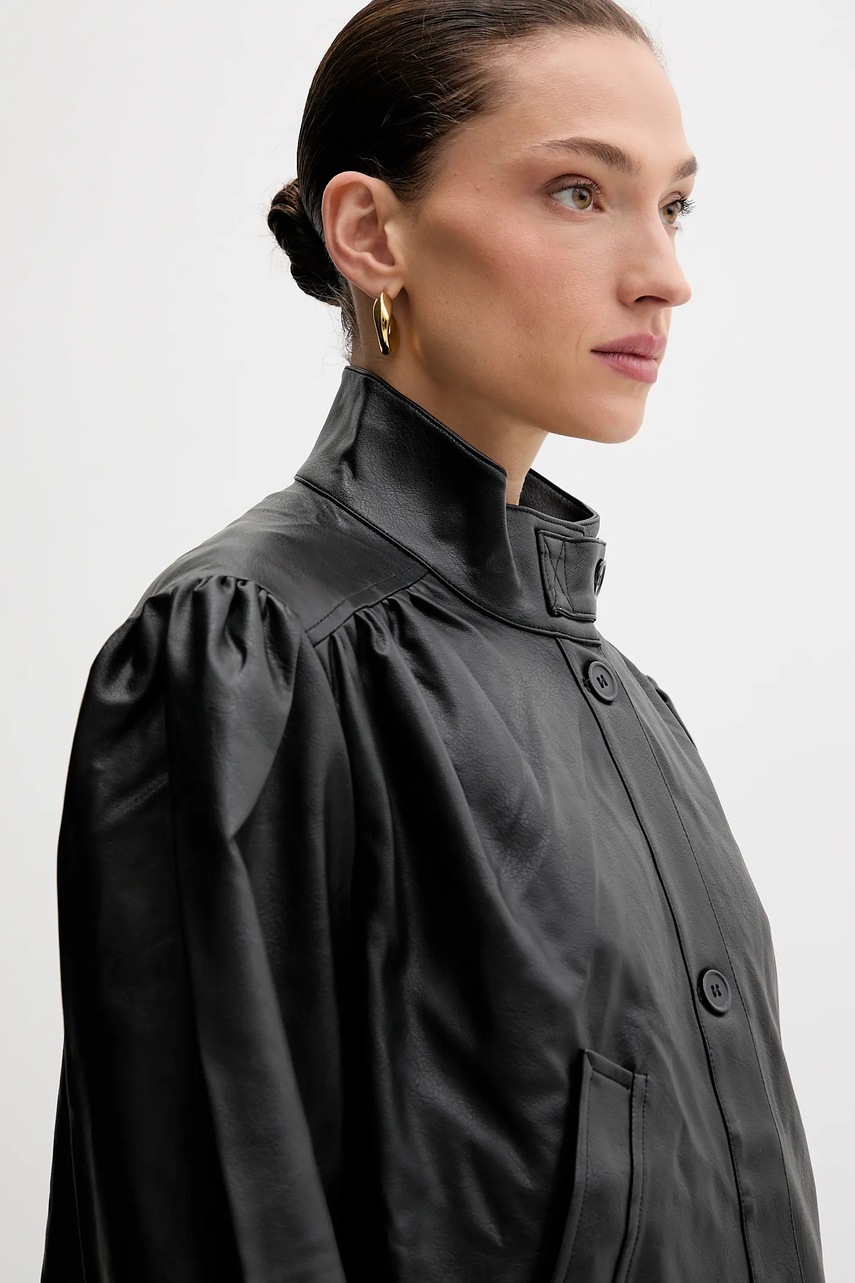 Μπουφάν Bardot χρώμα: μαύρο, 60034JB φωτογραφία