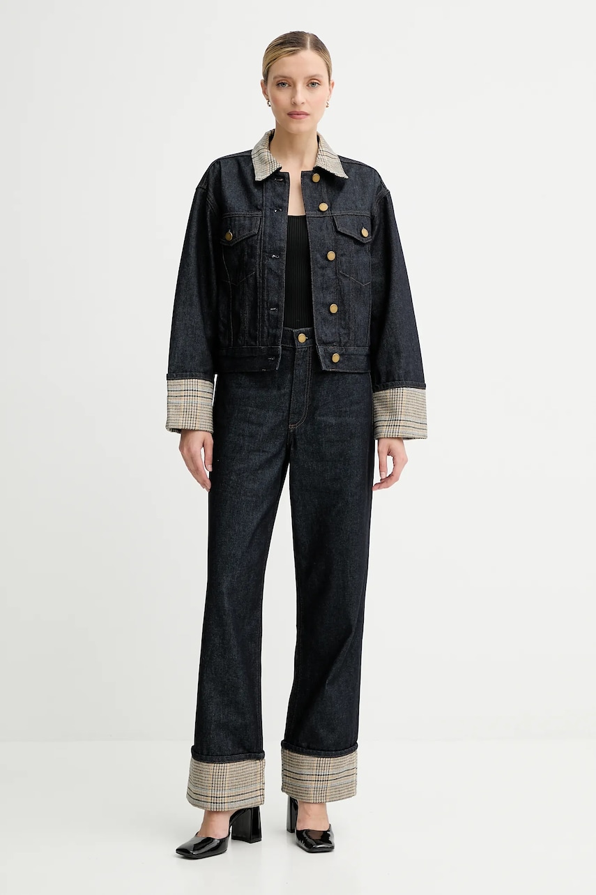 Джинсовая куртка Rag & Bone цвет чёрный демисезонная oversize RJ1025FORMR Джинсовая куртка Rag & Bone цвет чёрный демисезонная oversize RJ1025FORMR