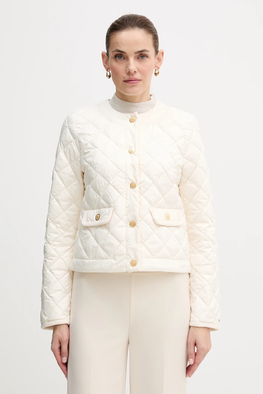 

Пухено яке Tommy Hilfiger в бежово преходен модел WW0WW47449, Бежов