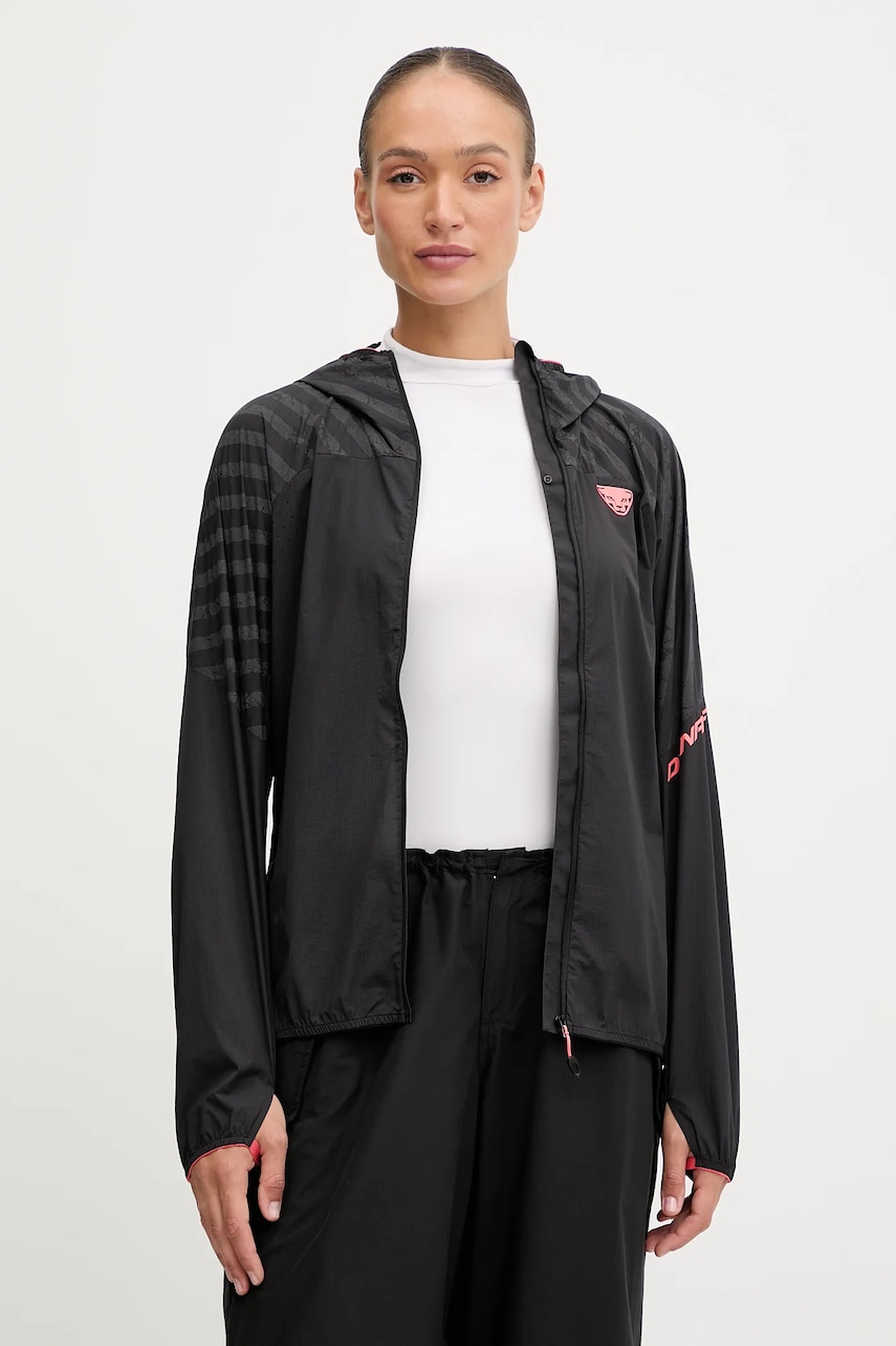 Dynafit geacă sport Trail Reflective Wind culoarea negru, 08.0000071985