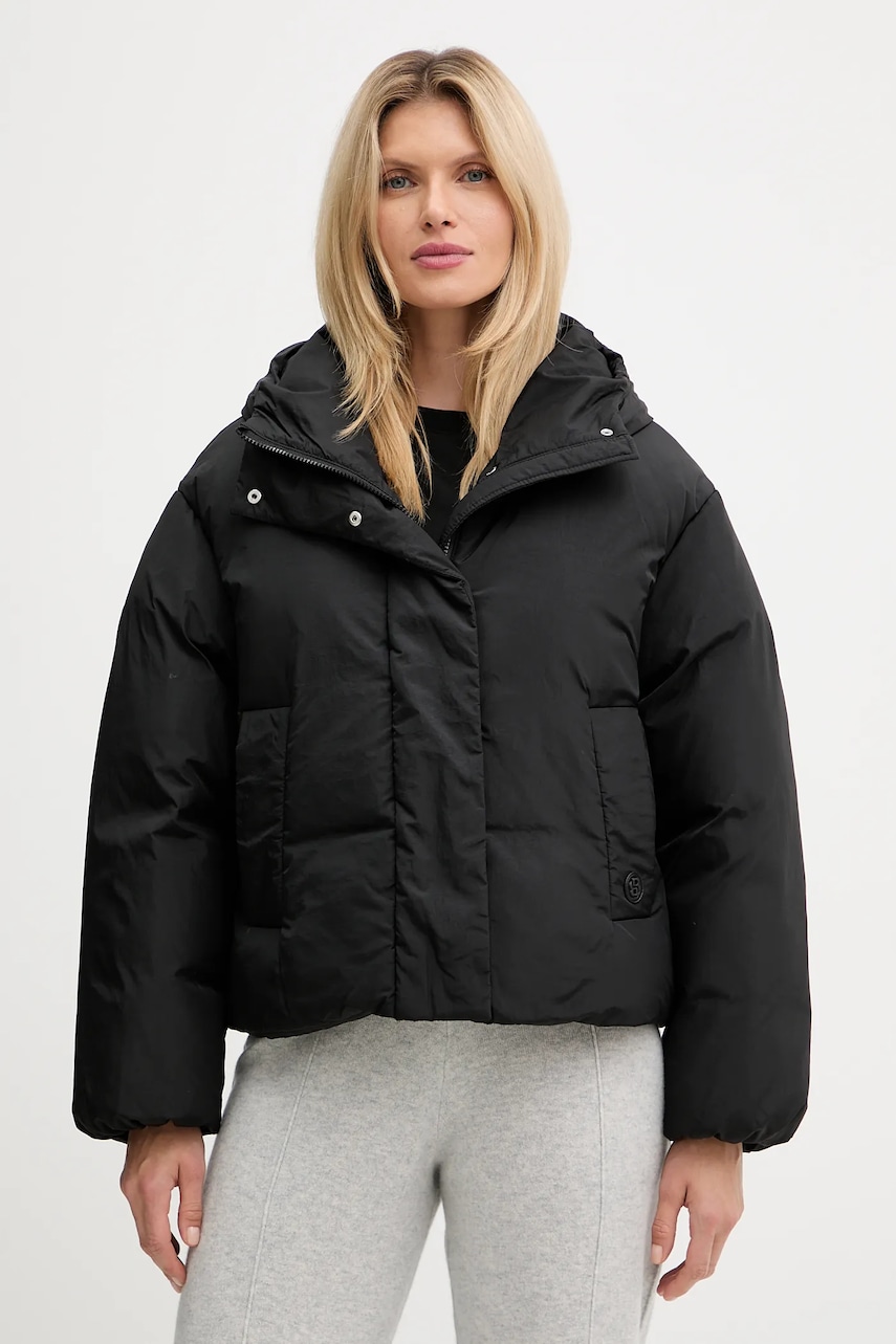 Bunda BOSS Paffia černá barva, zimní, oversize, 50546843