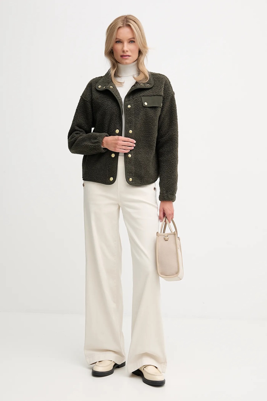 Кофта Barbour MABEL цвет зелёный однотонная LOL0646