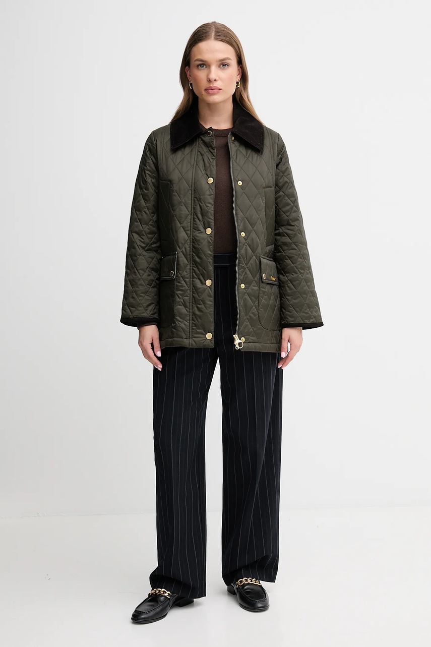 Куртка Barbour BEADNELL цвет зелёный демисезонная LQU1849