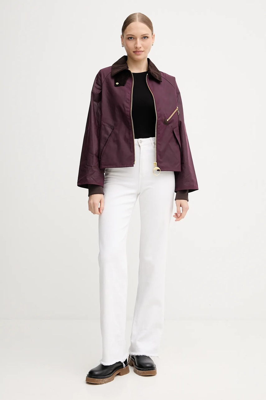 Куртка Barbour ARLENE цвет бордовый демисезонная LWX1482 Куртка Barbour ARLENE цвет бордовый демисезонная LWX1482