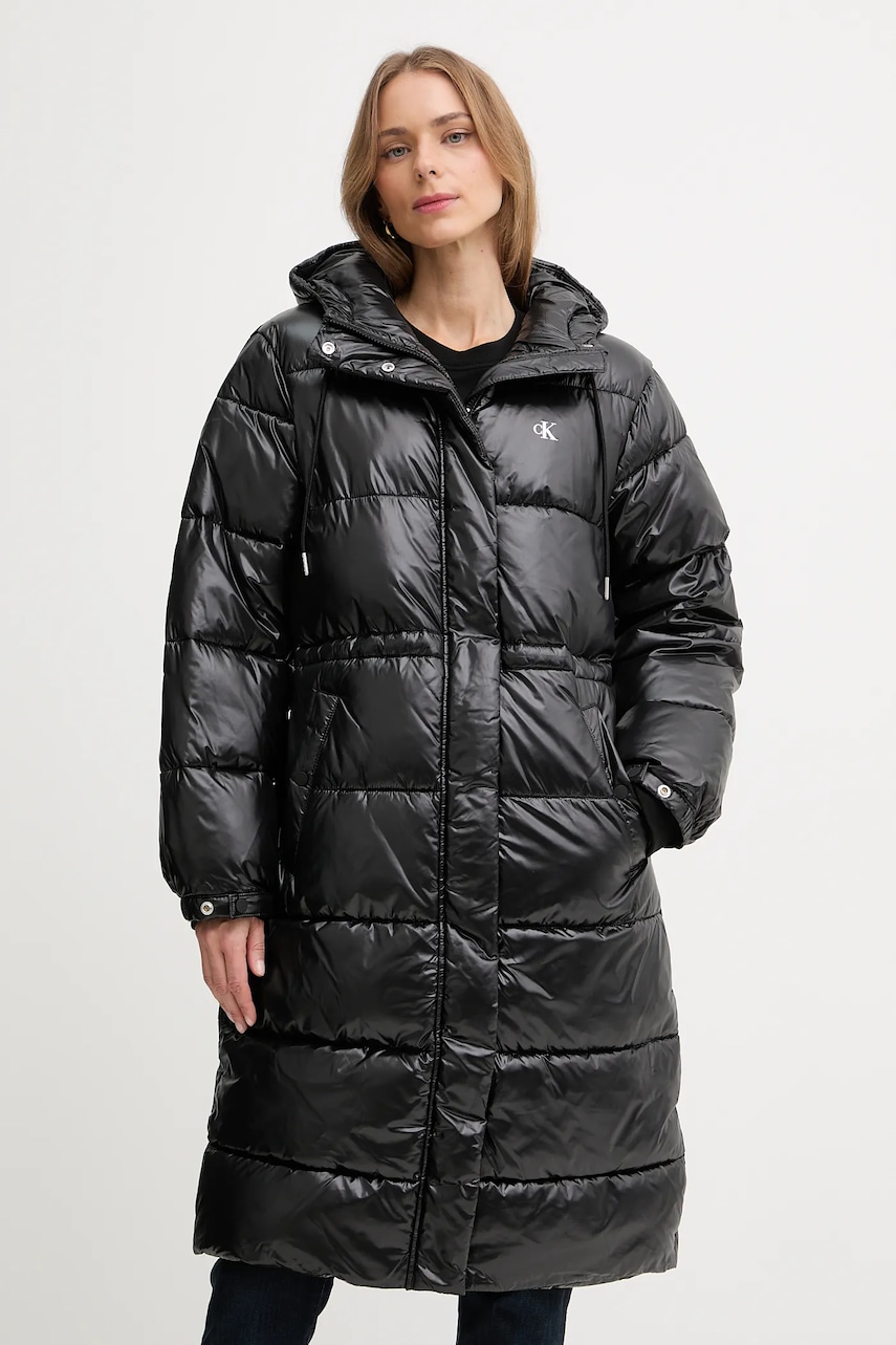 

Яке Calvin Klein Jeans в черно зимен модел LV047D506G, Черен