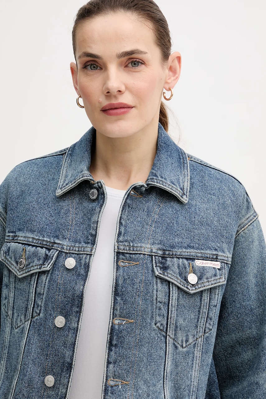 Bavlnená rifľová bunda Calvin Klein Jeans