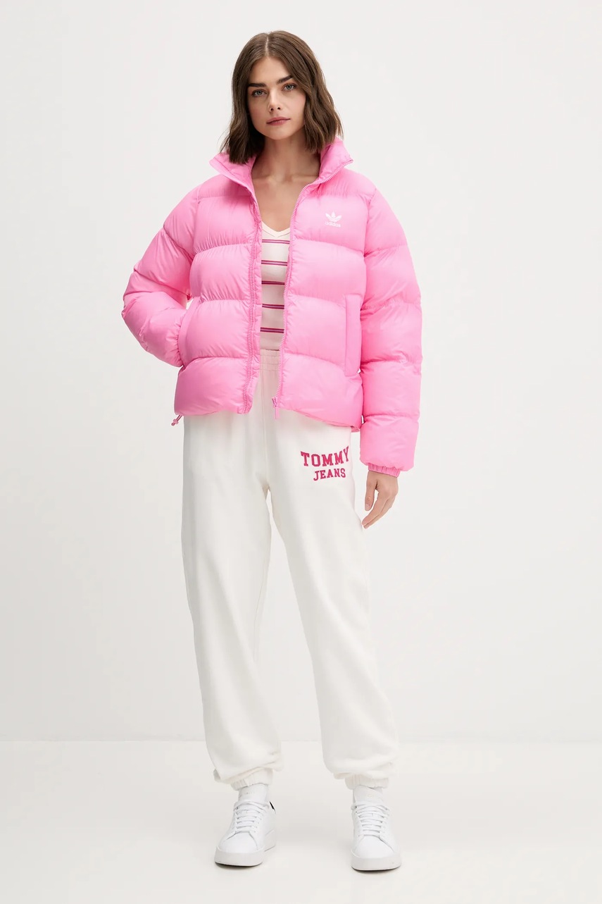 Куртка adidas Originals Adicolor цвет розовый зимняя JX2946