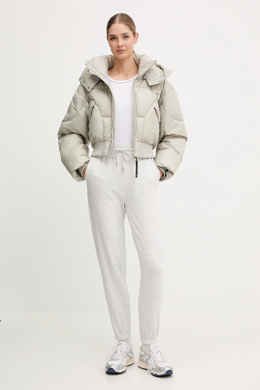 Куртка adidas by Stella McCartney ASMC Crop цвет бежевый зимняя oversize KA0645