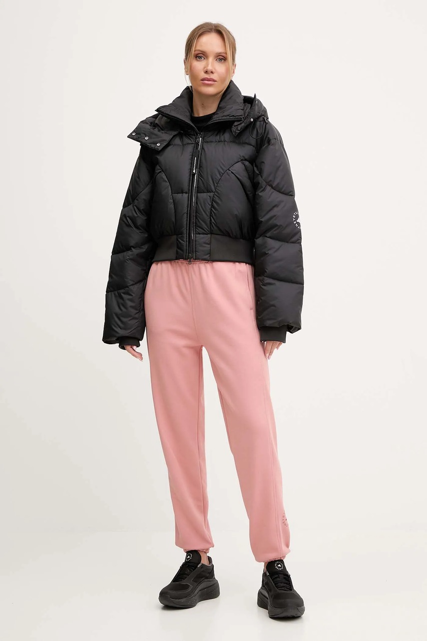 Куртка adidas by Stella McCartney ASMC Crop цвет чёрный зимняя JW2027