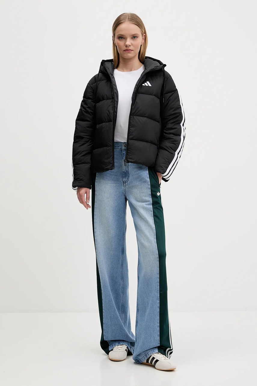 Пуховая куртка adidas Essentials Climawarm цвет чёрный зимняя JW3429