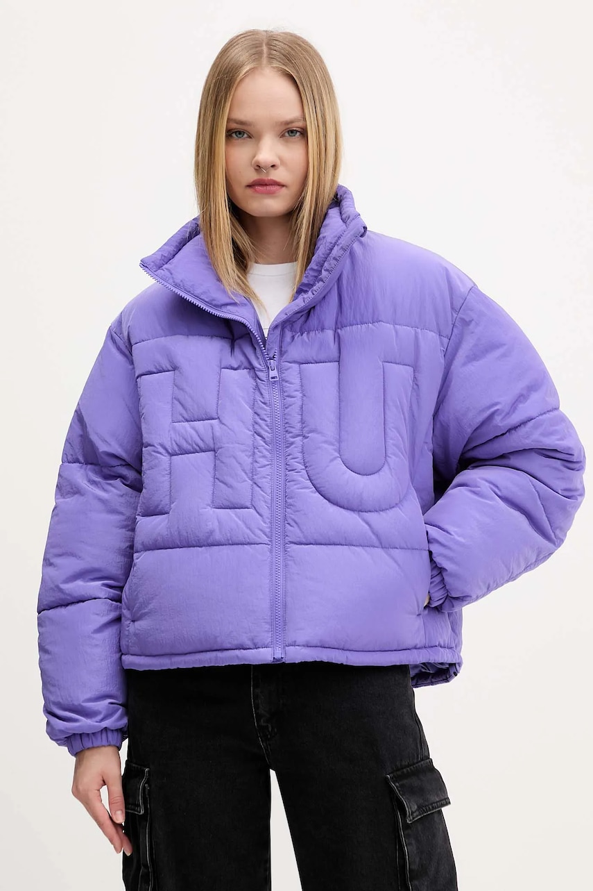 Hugo Blue geacă culoarea violet, de iarnă, 50546372