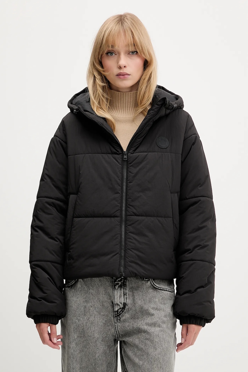 Levně Bunda Hugo Blue černá barva, zimní, oversize, 50547675