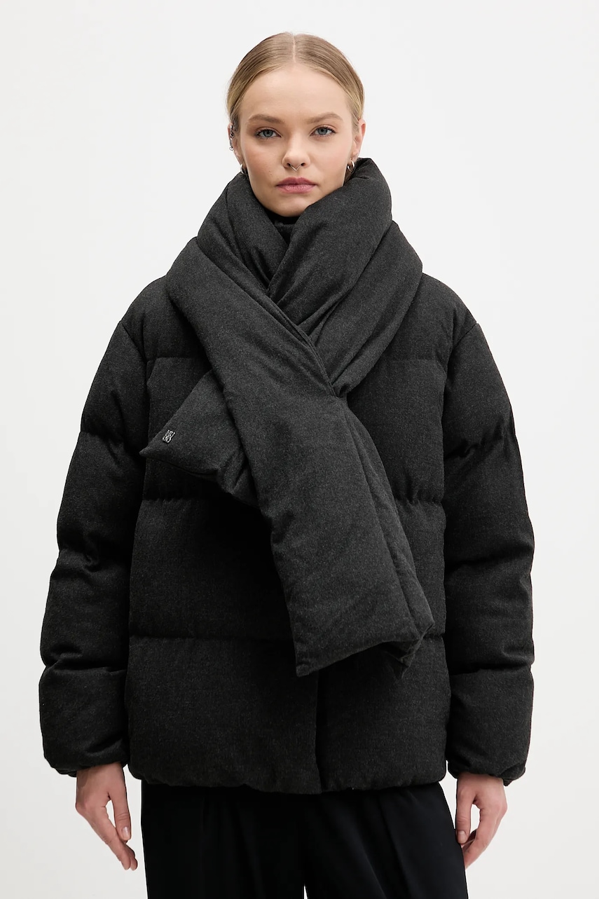 HUGO geacă culoarea negru, de iarnă, 50547223