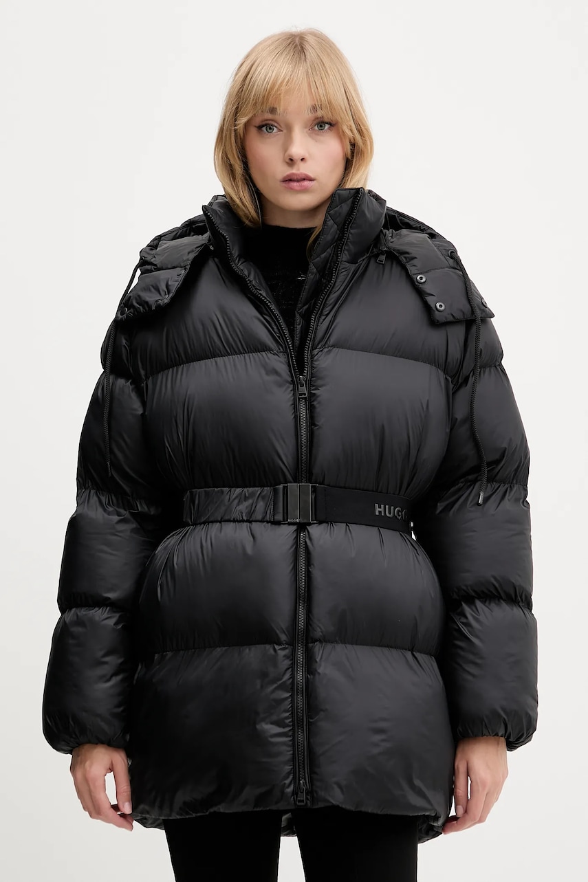 HUGO geacă culoarea negru, de iarna, 50547228 - 0 | YEO
