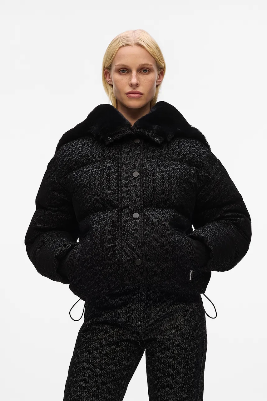 Karl Lagerfeld geacă culoarea negru, de iarnă, A4W15042