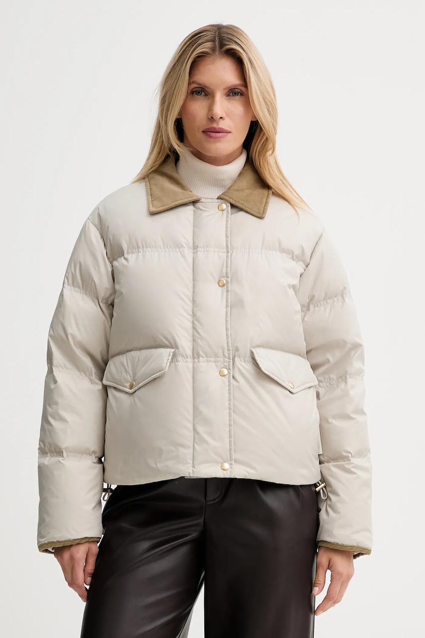 Marc O\'Polo geacă de puf culoarea bej, de iarnă, oversize, 509111970099