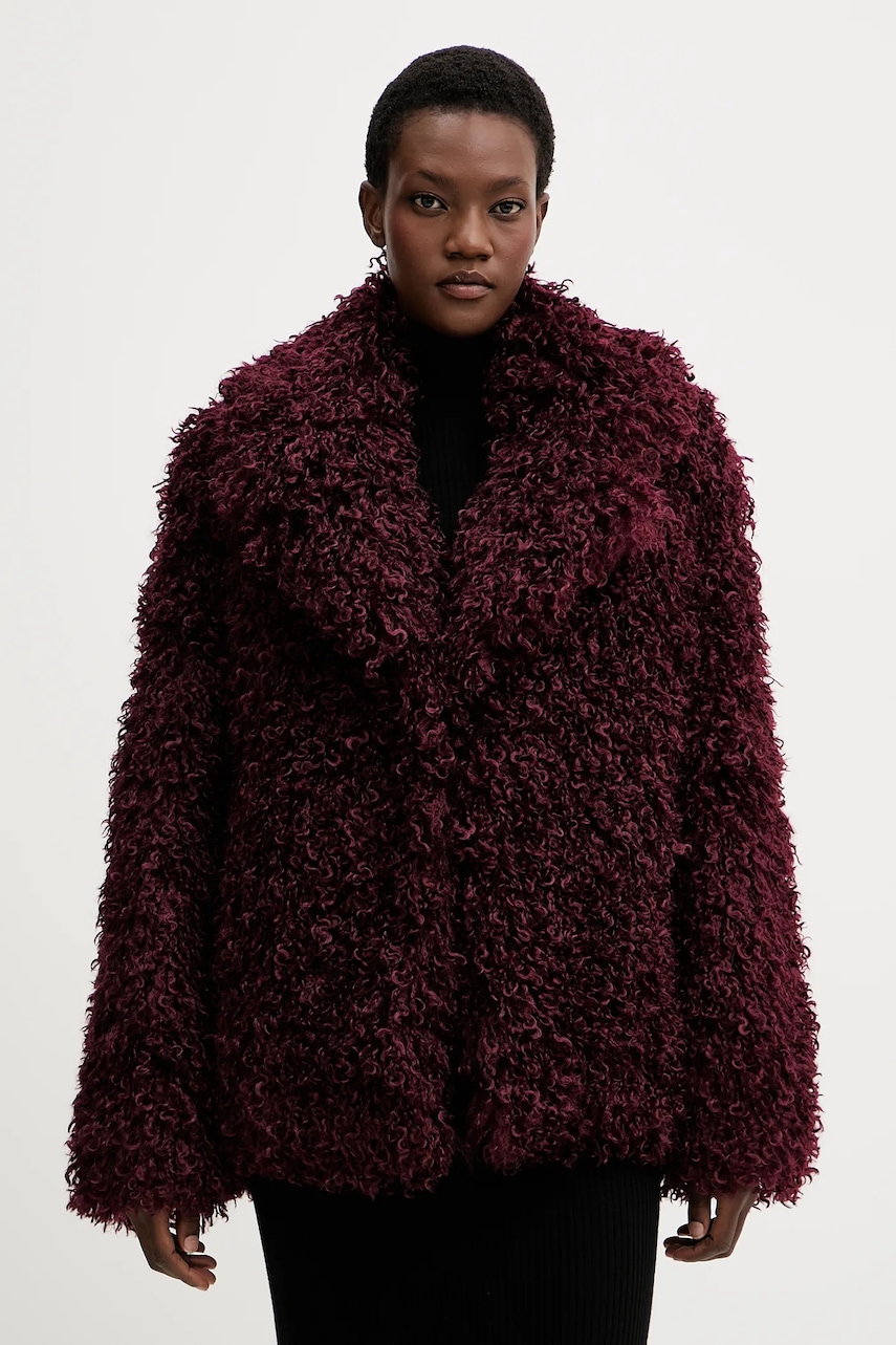 Aniye By geacă culoarea bordo, de tranziție, oversize, 181244