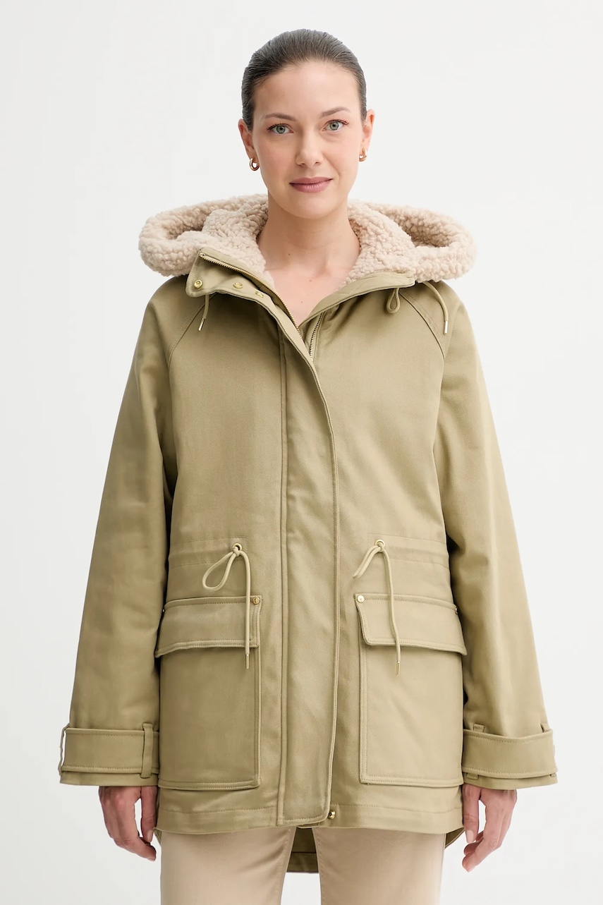 Levně Parka Marc O'Polo zelená barva, přechodná, 5000006529